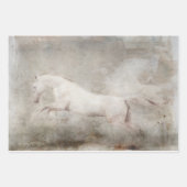 Decoupage papier van wit wild paard inpakpapier vel (Voorkant)