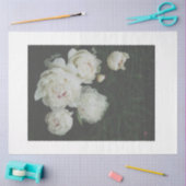 Decoupage-papier van witte pioenen tissuepapier (Craft)