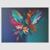 Decoupage papier, Verpakking - Bloemen Kaleidoscoo Tissuepapier (Voorkant)