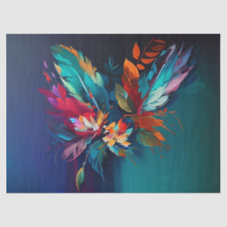 Decoupage papier, Verpakking - Bloemen Kaleidoscoo Tissuepapier