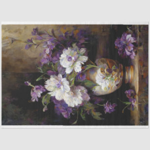 Decoupage Papier, Verpakking, Serenade van Bloemen Tissuepapier