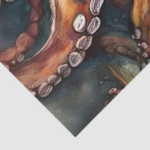 Decoupage-papier voor nautische Waterverf-octopus Tissuepapier (Detail)