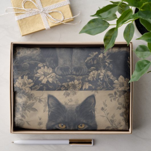 Decoupage papier voor zwarte katten (Geschenk)