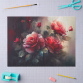 Decoupage papier, Wrapping, Betoverde Roos Tuin 2 Tissuepapier (Craft)