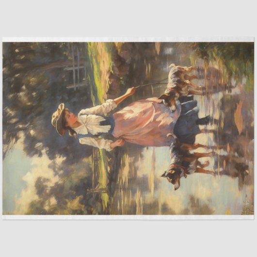 Decoupage papier, Wrapping, De vreugde van Bedrijf Tissuepapier (Voorkant)