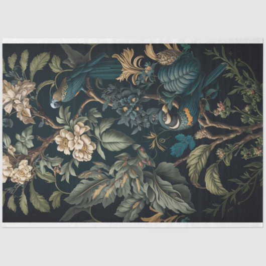 Decoupage papier, Wrapping - Symfonie van de bloem Tissuepapier (Voorkant)