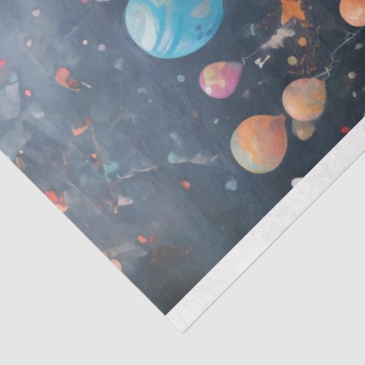 Decoupage papier - zwevende dromen (Detail)