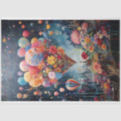 Decoupage papier - zwevende dromen (Voorkant)