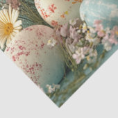 Decoupage Pastel Easter Eggs and Flowers Tissuepapier (Detail)
