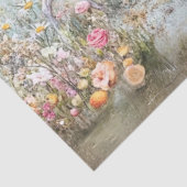 Decoupage  pastelwagen Drawn White Horse Tissuepapier (Detail)