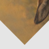 Decoupage Pastoral Donkey Barn Whimsical Scene Tissuepapier (Detail)