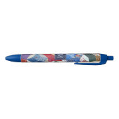 Decoupage Patchwork Stars Pattern Monogram Zwarte Inkt Pen (Bodem)