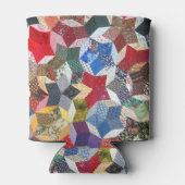 Decoupage Patchwork Sterren Patroon Monogram Blikjeskoeler (Achterkant)