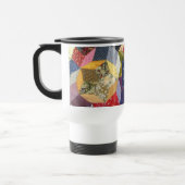 Decoupage Patchwork Sterren Patroon Monogram Reisbeker (Links)