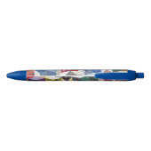 Decoupage Patchwork Sterren Patroon Monogram Zwarte Inkt Pen (Achterkant)
