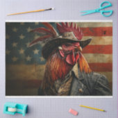 Decoupage Patriottische USA Vlag Haan Tissuepapier (Craft)
