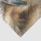 Decoupage Patriottische Wasbeer met Vlag Bandana Tissuepapier (Detail)