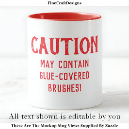 Decoupage Penselen Quote Custom RW04 Funny Craft Mok