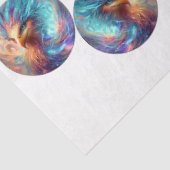 Decoupage Phoenix Art 12" rounds & 4" coasters Tissuepapier (Detail)