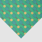 Decoupage Pickleball Verjaardagsfeestje Groen Tissuepapier (Detail)