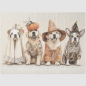 Decoupage Pindakaas & Doggie Vrienden Halloween Tissuepapier (Voorkant)