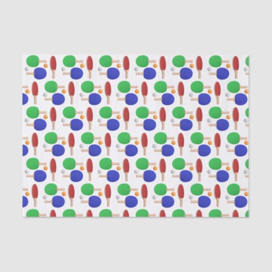 Decoupage Ping Pong Tafeltennis Verjaardagsfeest Tissuepapier (Voorkant)