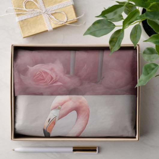 Decoupage Pink Flamingo Starlight Splendor  Tissuepapier (Geschenk)