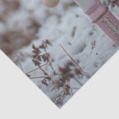 Decoupage Pink Nutcracker & Highland Calf Snow  Tissuepapier (Detail)