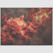 Decoupage Pioen Smokey Vlam Sintel Bloem Tissuepapier (Voorkant)