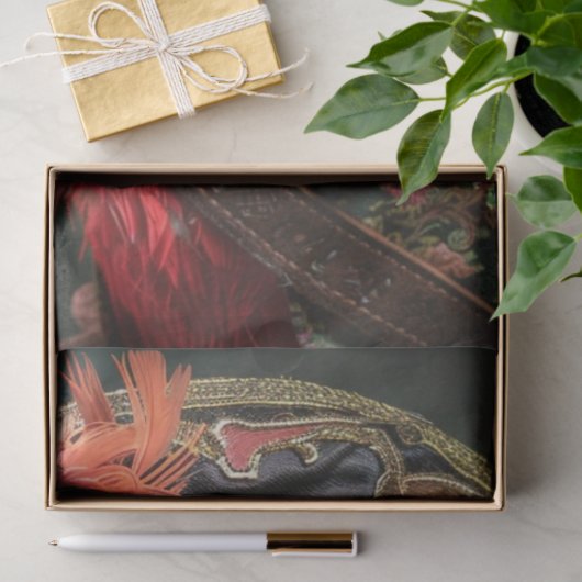 Decoupage Pirate Conure Parrot Tissuepapier (Geschenk)