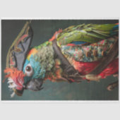 Decoupage Pirate Conure Parrot Tissuepapier (Voorkant)