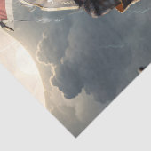 Decoupage - Pirate kapitein dappere Kat - Tissuepapier (Detail)