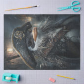 Decoupage piratenpinguïn in het Zee Tissuepapier (Craft)