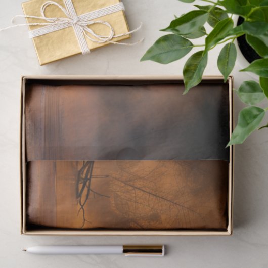 Decoupage pittoreske landschap Mannen Gevist Tissuepapier (Geschenk)