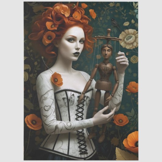 Decoupage Poetic Gothic Motifs Tissuepapier (Voorkant)