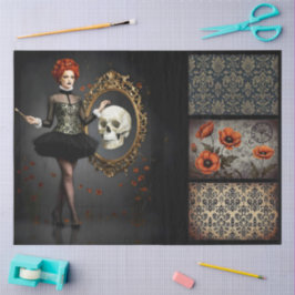 Decoupage Poetic Gothic Motifs Tissuepapier