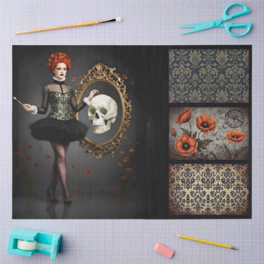 Decoupage Poetic Gothic Motifs  Tissuepapier (Craft)