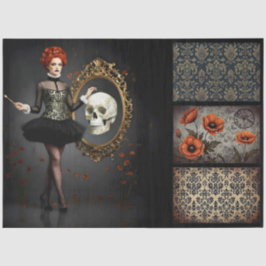 Decoupage Poetic Gothic Motifs Tissuepapier