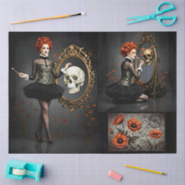 Decoupage Poetic Gothic Motifs Tissuepapier