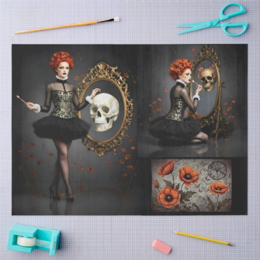 Decoupage Poetic Gothic Motifs  Tissuepapier (Craft)