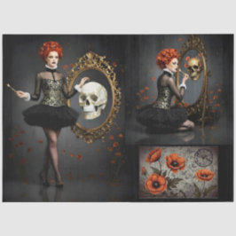 Decoupage Poetic Gothic Motifs Tissuepapier