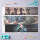 Decoupage Police Tribute Badge Flag Handsaw Tissuepapier (Craft)
