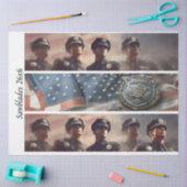 Decoupage Police Tribute Handsaws Tissuepapier (Craft)