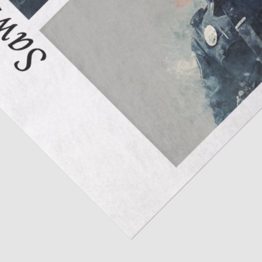 Decoupage Police Tribute Handsaws Tissuepapier (Detail)