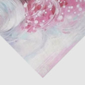 Decoupage Pop Art Mode Meisje Hot Pink Bubble Gum Tissuepapier (Detail)