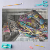 Decoupage Pop Art Mode Show Leopard Tissuepapier (Craft)