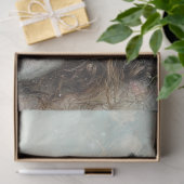 Decoupage Portrait of Sheep & Girl Pastoral Design Tissuepapier (Geschenk)