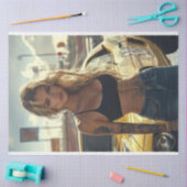 Decoupage Poster van Blonde Chic & Her Muscle Car Tissuepapier (Craft)