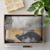 Decoupage Poster Western Cowgirl Sheriff Tissuepapier (Geschenk)