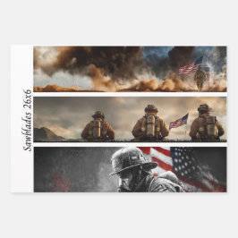 Decoupage Proud Firefighters American Flag  Inpakpapier Vel